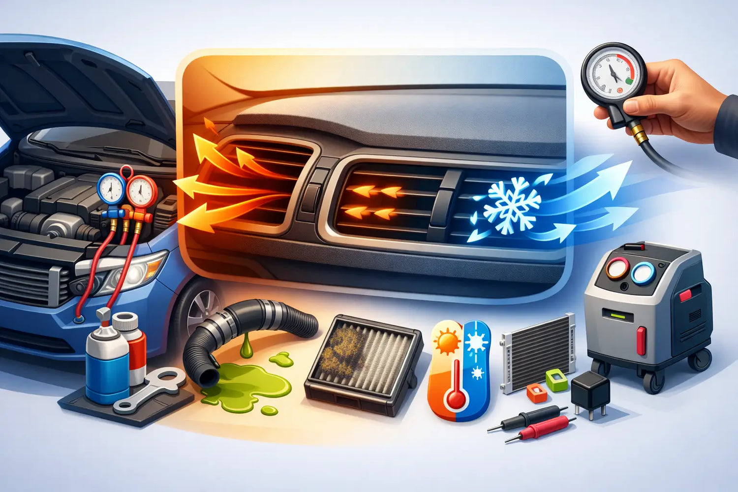 What Causes Car AC Blowing Warm? 8 Common Fixes