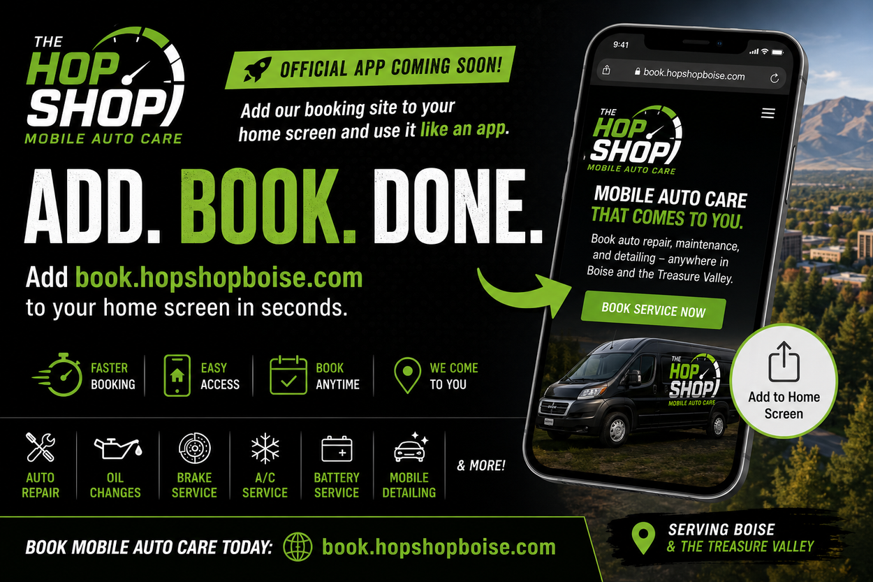 Can I Book a Mobile Mechanic From My Phone? Here's How The Hop Shop Makes It Easy