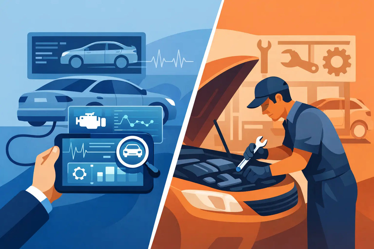 Diagnostic Scan Versus Mechanic Inspection