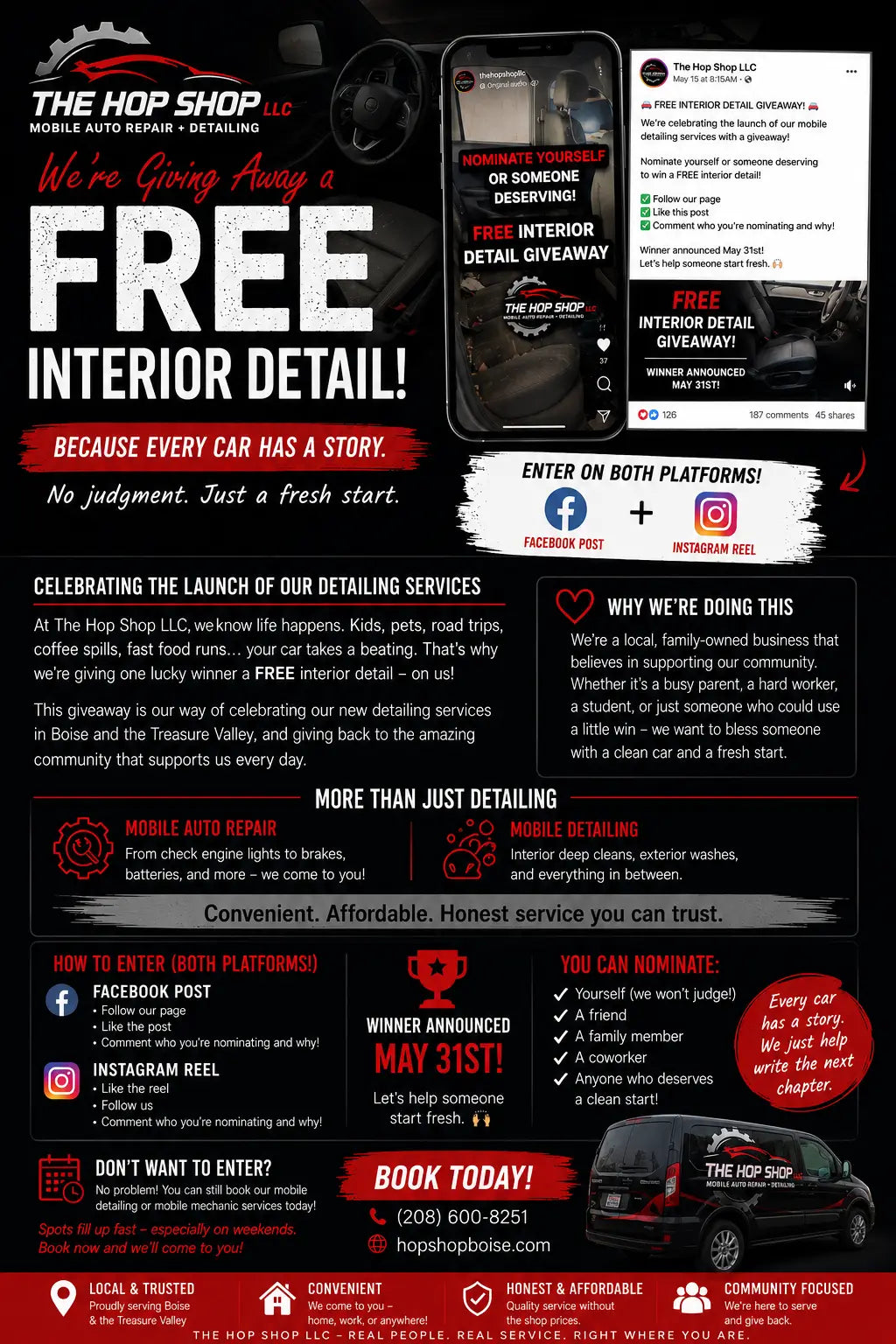 We're Giving Away a FREE Interior Detail in Boise — Here's How to Enter